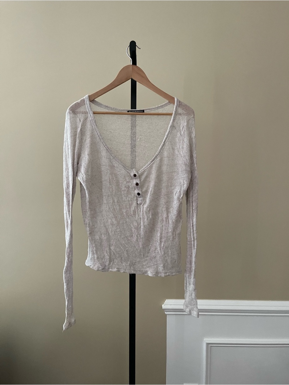 Brandy Melville Long-Sleeve Henley